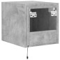 vidaXL TV-Wandschrank mit LED-Leuchten Betongrau 30,5x35x30 cm vidaXL TV-Wandschrank mit LED-Leuchten Betongrau 30,5x35x30 cm