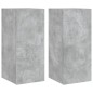 vidaXL TV-Wandschränke mit LED-Leuchten 2 Stk. Betongrau 30,5x35x70 cm vidaXL TV-Wandschränke mit LED-Leuchten 2 Stk. Betongrau 30,5x35x70 cm