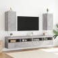 vidaXL TV-Wandschränke mit LED-Leuchten 2 Stk. Betongrau 30,5x35x70 cm vidaXL TV-Wandschränke mit LED-Leuchten 2 Stk. Betongrau 30,5x35x70 cm