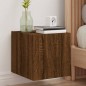 vidaXL TV-Wandschrank mit LED-Leuchten Braun Eichen-Optik 30,5x35x30cm vidaXL TV-Wandschrank mit LED-Leuchten Braun Eichen-Optik 30,5x35x30cm