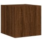 vidaXL TV-Wandschrank mit LED-Leuchten Braun Eichen-Optik 30,5x35x30cm vidaXL TV-Wandschrank mit LED-Leuchten Braun Eichen-Optik 30,5x35x30cm