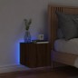 vidaXL TV-Wandschrank mit LED-Leuchten Braun Eichen-Optik 30,5x35x30cm vidaXL TV-Wandschrank mit LED-Leuchten Braun Eichen-Optik 30,5x35x30cm