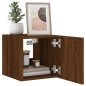 vidaXL TV-Wandschrank mit LED-Leuchten Braun Eichen-Optik 30,5x35x30cm vidaXL TV-Wandschrank mit LED-Leuchten Braun Eichen-Optik 30,5x35x30cm