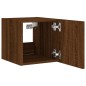 vidaXL TV-Wandschrank mit LED-Leuchten Braun Eichen-Optik 30,5x35x30cm vidaXL TV-Wandschrank mit LED-Leuchten Braun Eichen-Optik 30,5x35x30cm