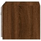 vidaXL TV-Wandschrank mit LED-Leuchten Braun Eichen-Optik 30,5x35x30cm vidaXL TV-Wandschrank mit LED-Leuchten Braun Eichen-Optik 30,5x35x30cm
