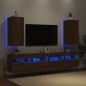 vidaXL TV-Wandschränke mit LED-Leuchten 2 Stk. Braun Eichen-Optik vidaXL TV-Wandschränke mit LED-Leuchten 2 Stk. Braun Eichen-Optik