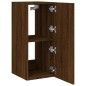 vidaXL TV-Wandschränke mit LED-Leuchten 2 Stk. Braun Eichen-Optik vidaXL TV-Wandschränke mit LED-Leuchten 2 Stk. Braun Eichen-Optik