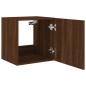 vidaXL TV-Wandschrank mit LED-Leuchten Braun Eichen-Optik 40,5x35x40cm vidaXL TV-Wandschrank mit LED-Leuchten Braun Eichen-Optik 40,5x35x40cm