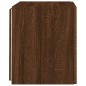 vidaXL TV-Wandschrank mit LED-Leuchten Braun Eichen-Optik 40,5x35x40cm vidaXL TV-Wandschrank mit LED-Leuchten Braun Eichen-Optik 40,5x35x40cm