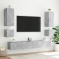 vidaXL TV-Wandschränke mit LED-Leuchten 2 Stk. Betongrau 40,5x35x40 cm vidaXL TV-Wandschränke mit LED-Leuchten 2 Stk. Betongrau 40,5x35x40 cm