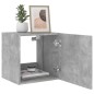 vidaXL TV-Wandschränke mit LED-Leuchten 2 Stk. Betongrau 40,5x35x40 cm vidaXL TV-Wandschränke mit LED-Leuchten 2 Stk. Betongrau 40,5x35x40 cm