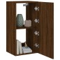 vidaXL TV-Wandschrank mit LED-Leuchten Braun Eichen-Optik 40,5x35x80cm vidaXL TV-Wandschrank mit LED-Leuchten Braun Eichen-Optik 40,5x35x80cm