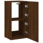 vidaXL TV-Wandschrank mit LED-Leuchten Braun Eichen-Optik 40,5x35x80cm vidaXL TV-Wandschrank mit LED-Leuchten Braun Eichen-Optik 40,5x35x80cm