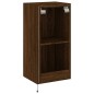 vidaXL TV-Wandschrank mit LED-Leuchten Braun Eichen-Optik 40,5x35x80cm vidaXL TV-Wandschrank mit LED-Leuchten Braun Eichen-Optik 40,5x35x80cm
