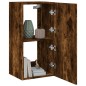 vidaXL TV-Wandschrank mit LED-Leuchten Räuchereiche 40,5x35x80 cm vidaXL TV-Wandschrank mit LED-Leuchten Räuchereiche 40,5x35x80 cm