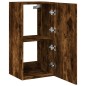 vidaXL TV-Wandschrank mit LED-Leuchten Räuchereiche 40,5x35x80 cm vidaXL TV-Wandschrank mit LED-Leuchten Räuchereiche 40,5x35x80 cm