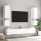 vidaXL TV-Wandschränke mit LED-Leuchten 2 Stk. Weiß 40,5x35x40 cm vidaXL TV-Wandschränke mit LED-Leuchten 2 Stk. Weiß 40,5x35x40 cm