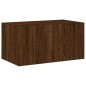vidaXL TV-Wandschrank mit LED-Leuchten Braun Eichen-Optik 60x35x31 cm vidaXL TV-Wandschrank mit LED-Leuchten Braun Eichen-Optik 60x35x31 cm