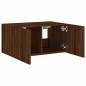 vidaXL TV-Wandschrank mit LED-Leuchten Braun Eichen-Optik 60x35x31 cm vidaXL TV-Wandschrank mit LED-Leuchten Braun Eichen-Optik 60x35x31 cm