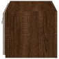 vidaXL TV-Wandschrank mit LED-Leuchten Braun Eichen-Optik 60x35x31 cm vidaXL TV-Wandschrank mit LED-Leuchten Braun Eichen-Optik 60x35x31 cm