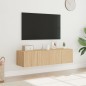 vidaXL TV-Wandschränke mit LED-Leuchten 2 Stk. Sonoma-Eiche 60x35x31cm vidaXL TV-Wandschränke mit LED-Leuchten 2 Stk. Sonoma-Eiche 60x35x31cm