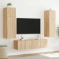 vidaXL TV-Wandschränke mit LED-Leuchten 2 Stk. Sonoma-Eiche 60x35x31cm vidaXL TV-Wandschränke mit LED-Leuchten 2 Stk. Sonoma-Eiche 60x35x31cm