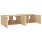 vidaXL TV-Wandschränke mit LED-Leuchten 2 Stk. Sonoma-Eiche 60x35x31cm vidaXL TV-Wandschränke mit LED-Leuchten 2 Stk. Sonoma-Eiche 60x35x31cm