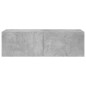 vidaXL TV-Wandschrank mit LED-Leuchten Betongrau 100x35x31 cm vidaXL TV-Wandschrank mit LED-Leuchten Betongrau 100x35x31 cm