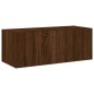 vidaXL TV-Wandschrank mit LED-Leuchten Braun Eichen-Optik 80x35x31 cm vidaXL TV-Wandschrank mit LED-Leuchten Braun Eichen-Optik 80x35x31 cm