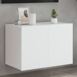 vidaXL TV-Wandschrank mit LED-Leuchten Weiß 60x35x41 cm