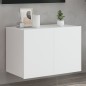 vidaXL TV-Wandschrank mit LED-Leuchten Weiß 60x35x41 cm vidaXL TV-Wandschrank mit LED-Leuchten Weiß 60x35x41 cm