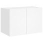 vidaXL TV-Wandschrank mit LED-Leuchten Weiß 60x35x41 cm vidaXL TV-Wandschrank mit LED-Leuchten Weiß 60x35x41 cm