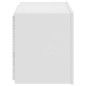 vidaXL TV-Wandschrank mit LED-Leuchten Weiß 60x35x41 cm vidaXL TV-Wandschrank mit LED-Leuchten Weiß 60x35x41 cm