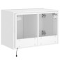 vidaXL TV-Wandschrank mit LED-Leuchten Weiß 60x35x41 cm vidaXL TV-Wandschrank mit LED-Leuchten Weiß 60x35x41 cm