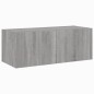 vidaXL TV-Wandschrank mit LED-Leuchten Grau Sonoma 80x35x31 cm vidaXL TV-Wandschrank mit LED-Leuchten Grau Sonoma 80x35x31 cm