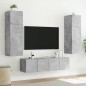 vidaXL TV-Wandschrank mit LED-Leuchten Betongrau 80x35x31 cm vidaXL TV-Wandschrank mit LED-Leuchten Betongrau 80x35x31 cm