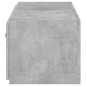 vidaXL TV-Wandschrank mit LED-Leuchten Betongrau 80x35x31 cm vidaXL TV-Wandschrank mit LED-Leuchten Betongrau 80x35x31 cm