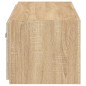 vidaXL TV-Wandschrank mit LED-Leuchten Sonoma-Eiche 80x35x31 cm vidaXL TV-Wandschrank mit LED-Leuchten Sonoma-Eiche 80x35x31 cm