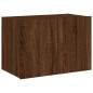 vidaXL TV-Wandschrank mit LED-Leuchten Braun Eichen-Optik 60x35x41 cm vidaXL TV-Wandschrank mit LED-Leuchten Braun Eichen-Optik 60x35x41 cm
