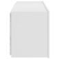 vidaXL TV-Wandschrank mit LED-Leuchten Weiß 100x35x41 cm vidaXL TV-Wandschrank mit LED-Leuchten Weiß 100x35x41 cm