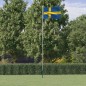 vidaXL Flagge Schwedens mit Mast 6,23 m Aluminium vidaXL Flagge Schwedens mit Mast 6,23 m Aluminium