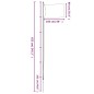 vidaXL Flagge Schwedens mit Mast 6,23 m Aluminium vidaXL Flagge Schwedens mit Mast 6,23 m Aluminium