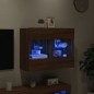 vidaXL TV-Wandschrank mit LED-Leuchten Braun Eichen-Optik vidaXL TV-Wandschrank mit LED-Leuchten Braun Eichen-Optik