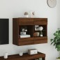 vidaXL TV-Wandschrank mit LED-Leuchten Braun Eichen-Optik vidaXL TV-Wandschrank mit LED-Leuchten Braun Eichen-Optik