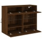 vidaXL TV-Wandschrank mit LED-Leuchten Braun Eichen-Optik vidaXL TV-Wandschrank mit LED-Leuchten Braun Eichen-Optik