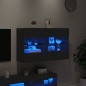 vidaXL TV-Wandschrank mit LED-Leuchten Schwarz 98,5x30x60,5 cm vidaXL TV-Wandschrank mit LED-Leuchten Schwarz 98,5x30x60,5 cm