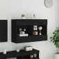 vidaXL TV-Wandschrank mit LED-Leuchten Schwarz 98,5x30x60,5 cm vidaXL TV-Wandschrank mit LED-Leuchten Schwarz 98,5x30x60,5 cm