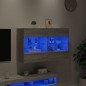 vidaXL TV-Wandschrank mit LED-Leuchten Grau Sonoma 98,5x30x60,5 cm vidaXL TV-Wandschrank mit LED-Leuchten Grau Sonoma 98,5x30x60,5 cm