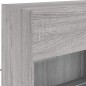 vidaXL TV-Wandschrank mit LED-Leuchten Grau Sonoma 98,5x30x60,5 cm vidaXL TV-Wandschrank mit LED-Leuchten Grau Sonoma 98,5x30x60,5 cm