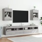 vidaXL TV-Wandschränke mit LED-Leuchten 2 Stk. Grau Sonoma vidaXL TV-Wandschränke mit LED-Leuchten 2 Stk. Grau Sonoma